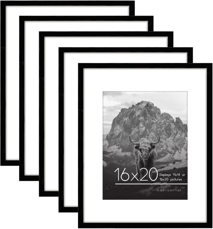 Photo 1 of 5 pack black 16 x 20 picture frames