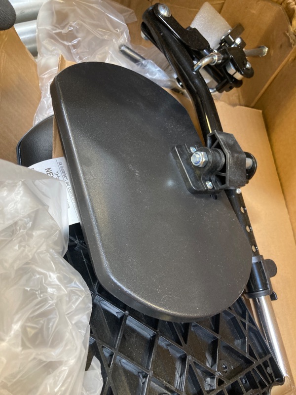 Photo 2 of  Legrest with Composite Footplate, Black Panel Pair, Wheelchair Accessories, 
