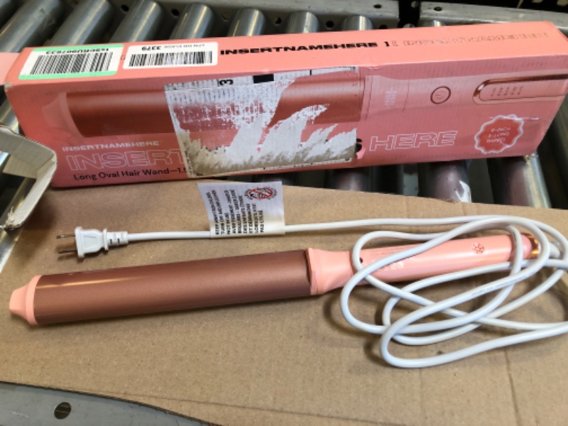 Photo 2 of INH Hair Extra Long Curling Iron with Oval Tourmaline Ceramic Wand & Ionic Technology for Longer, Looser Barrel Curls with a Z-Formation | 8" Long with a Curling Iron Globe & 5 Heat Settings