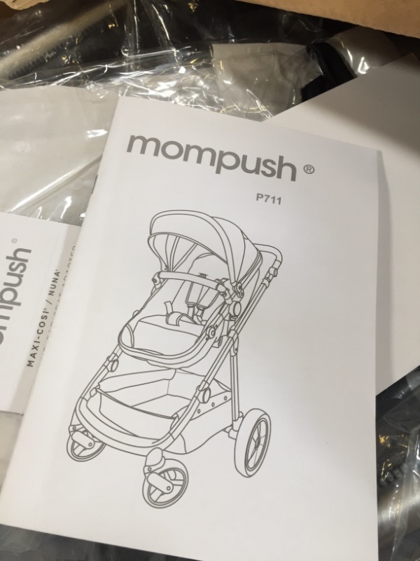 Photo 3 of Mompush Wiz 2-in-1 Convertible Baby Stroller with Bassinet Mode - Foldable Infant Stroller to Explore More as a Family 