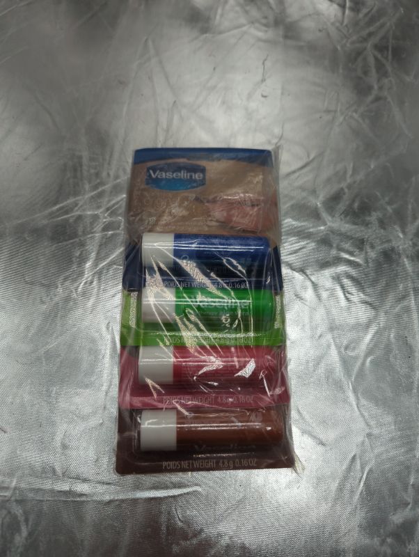 Photo 2 of Vaseline Lip Therapy Stick, Original + Cocoa Butter + Aloe Vera + Rosy Lips (4 Pack)