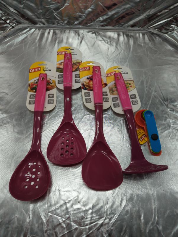 Photo 1 of Glad Kitchen Utensils - 5PCS - Pink