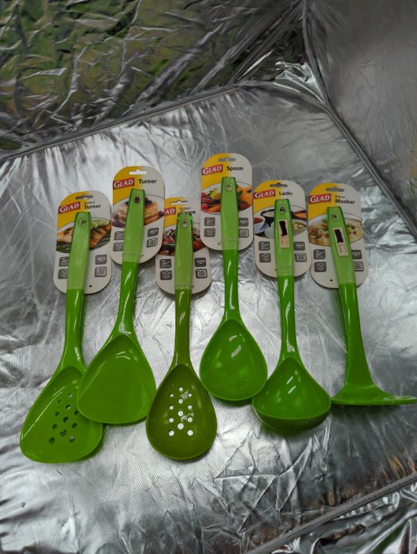 Photo 1 of Glad Kitchen Utensils - 6PCS - Green