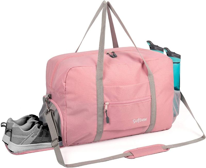 Photo 1 of Sports Gym Bag with Wet Pocket & Shoes Compartment, Travel Duffel Bag for Men and Women Lightweight

