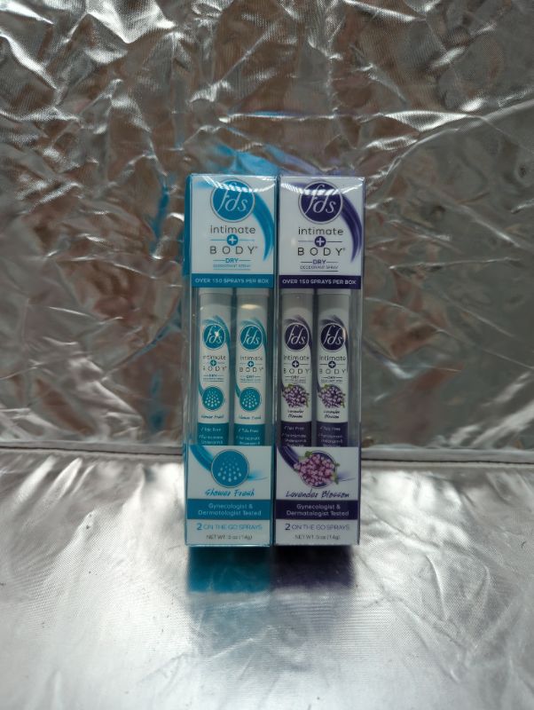 Photo 3 of FDS Intimate + Body Shower Fresh On-The-Go Dry Feminine Deodorant Spray + FDS Intimate + Body On-The-Go Feminine Deodorant Spray, Lavender Blossom