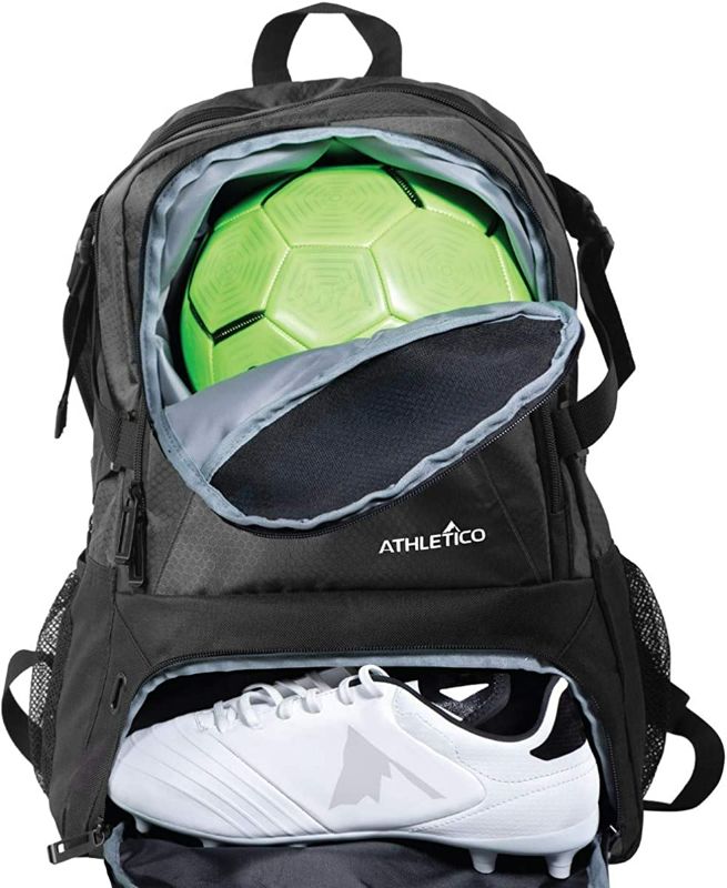 Photo 1 of Athletico National Soccer Bag - Backpack for Soccer, Basketball & Football Includes Separate Cleat and Ball Holder
