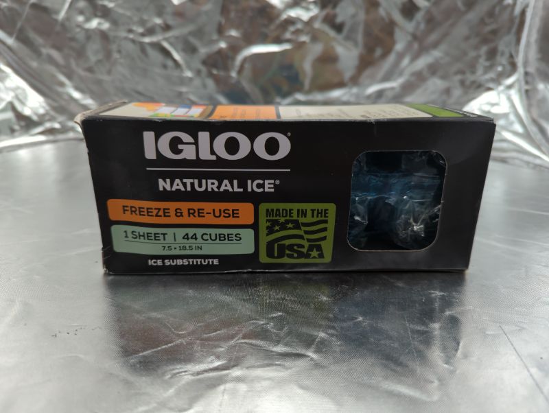 Photo 2 of Igloo MaxCold Natural Ice Sheet 44 Cube, Ice Blue, Large