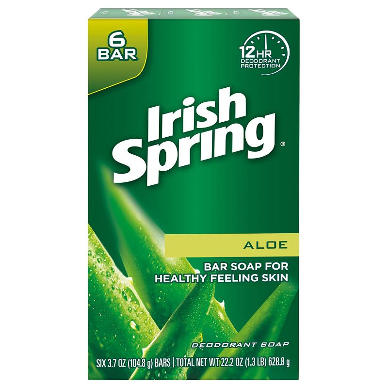 Photo 1 of Irish Spring Deodorant Soap Bars Aloe 6 Pack