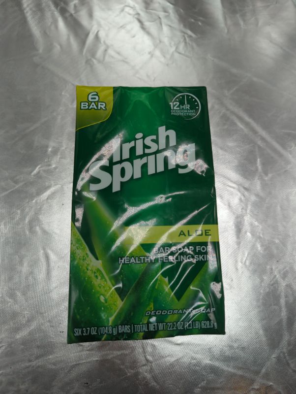 Photo 2 of Irish Spring Deodorant Soap Bars Aloe 6 Pack
