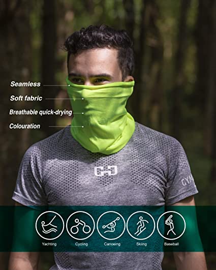 Photo 2 of Face Mask Protection-Dust UV Aerosols Reusable Washable Neck Gaiter Bandana
