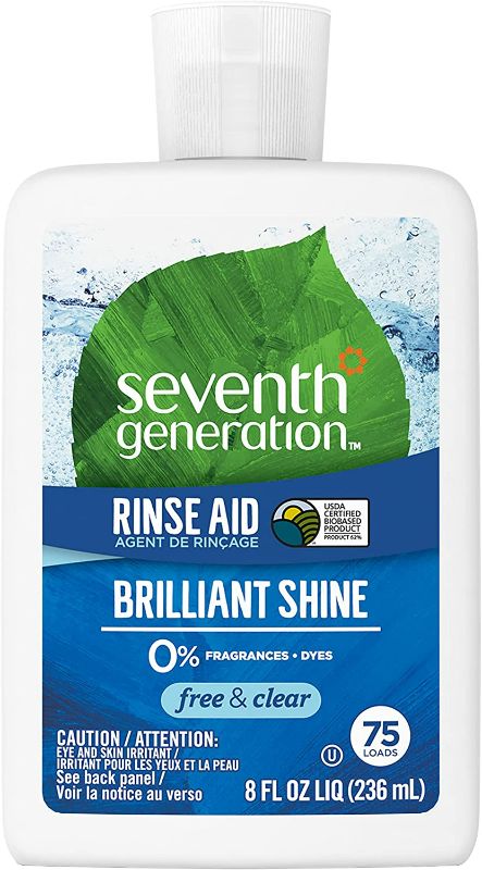 Photo 1 of Seventh Generation Rinse Aid, Free & Clear, 8 oz - 3 Pack
