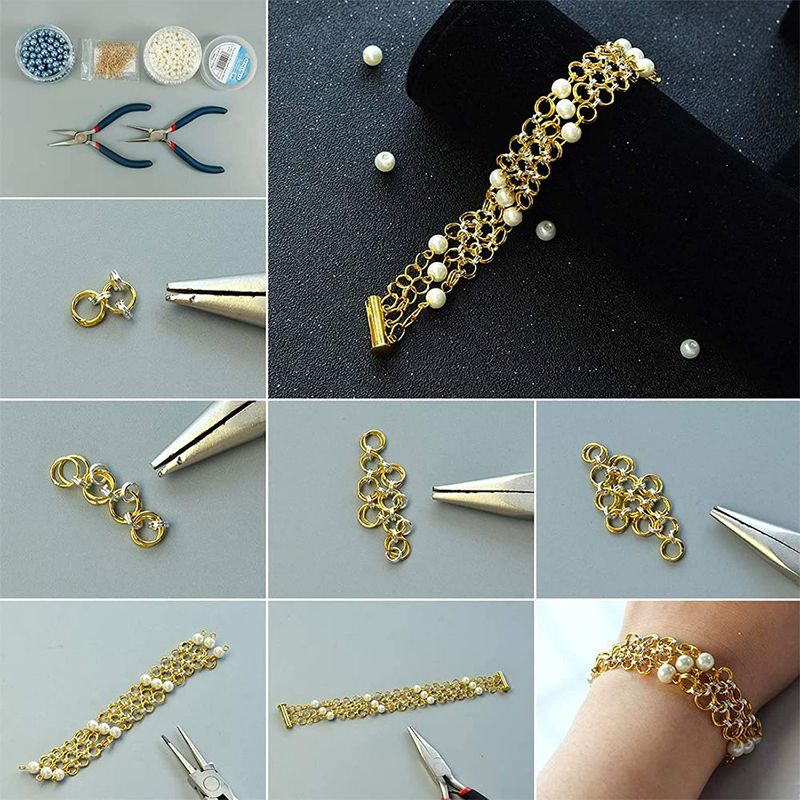 Photo 2 of Alex Craft - 4mm Sterling Silver Jump Rings 14K Gold Plated 925 Sterling Silver Open Jump Rings for Jewelry Making?300 PCS?
