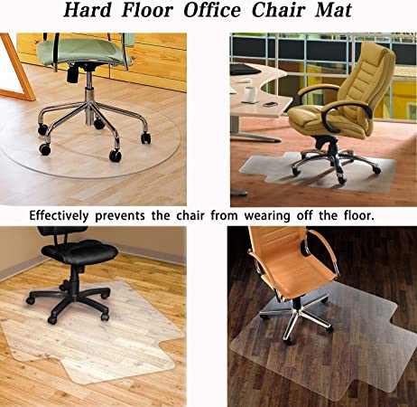 Photo 3 of SHAREWIN Chair Mat for Hard Wood Floors - 36"x47" Heavy Duty Floor Protector - Easy Clean 47"x36" Transparent