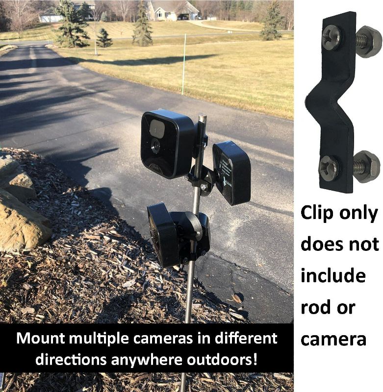 Photo 2 of Keyfit Tools 007 Clips Compatible with Blink Cameras All-New Blink Outdoor Wireless HD Security Cameras Kits 007 Clips Mount Blink Cameras On Any Posts Up to 1/2" Does Not Come with Camera
