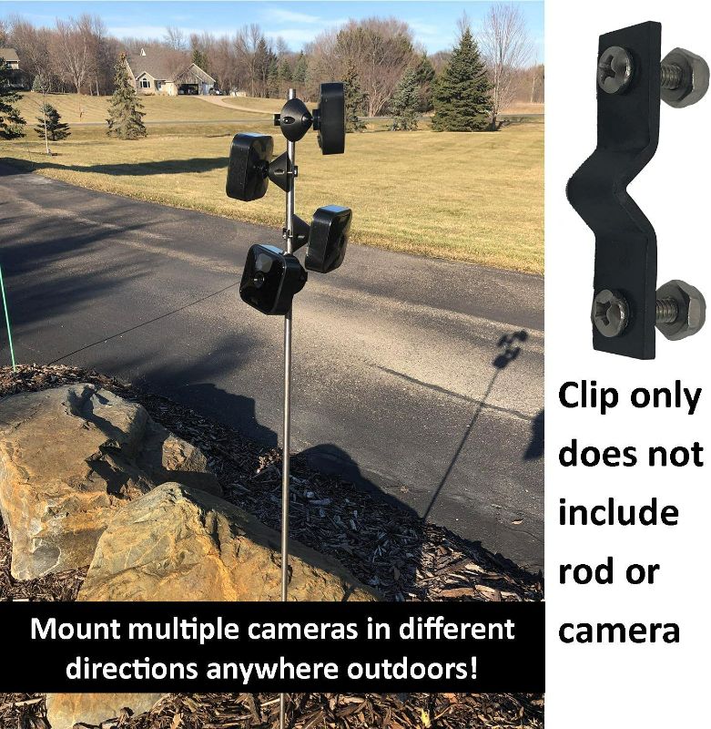 Photo 3 of Keyfit Tools 007 Clips Compatible with Blink Cameras All-New Blink Outdoor Wireless HD Security Cameras Kits 007 Clips Mount Blink Cameras On Any Posts Up to 1/2" Does Not Come with Camera

