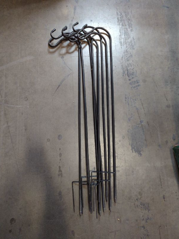 Photo 5 of Ashman Shepherd's Hooks 35 Inch (8 Pack), Black, Made of Premium Metal for Hanging Solar Lights, Bird Feeders, Mason Jars, Christmas Lights, Lanterns, Garden Stakes and Wedding Décor.
