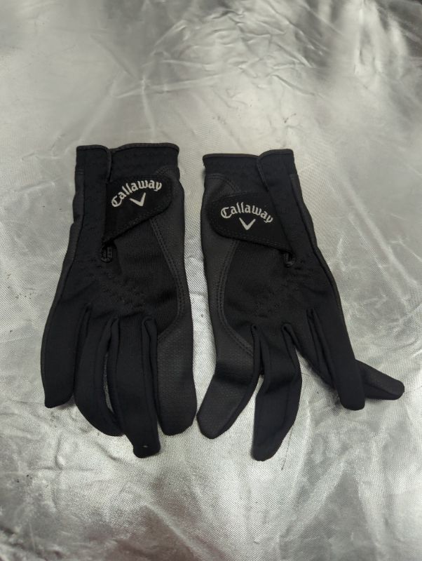 Photo 2 of Callaway Golf Women's Thermal Grip, Cold Weather Golf Gloves Black Large Standard Worn on both hands