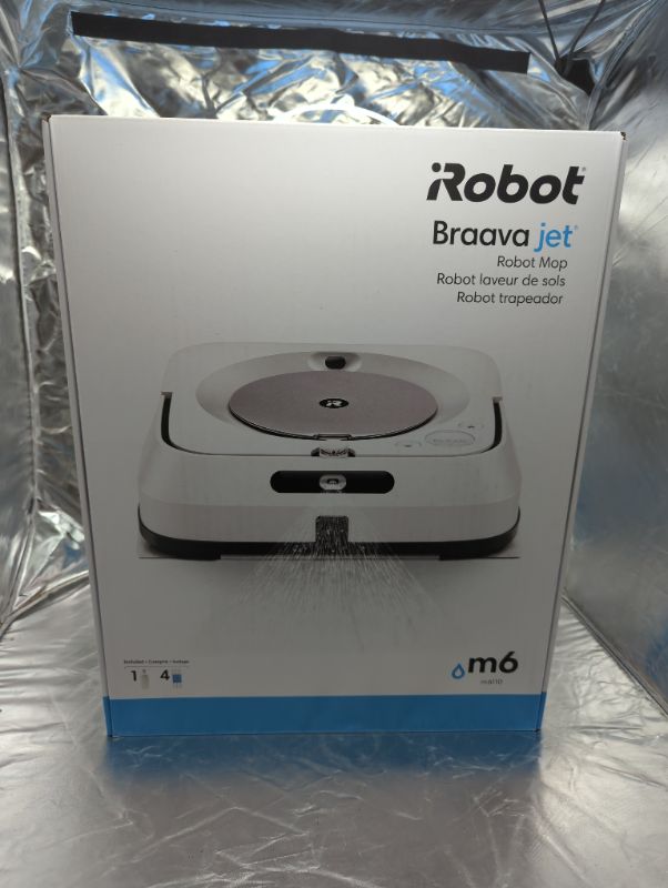 Photo 3 of Braava jet m6 (6110) Robot Mop – Wi-Fi Connected, Precision Jet Spray, Smart Mapping, Multi-Room, Recharge and Resume