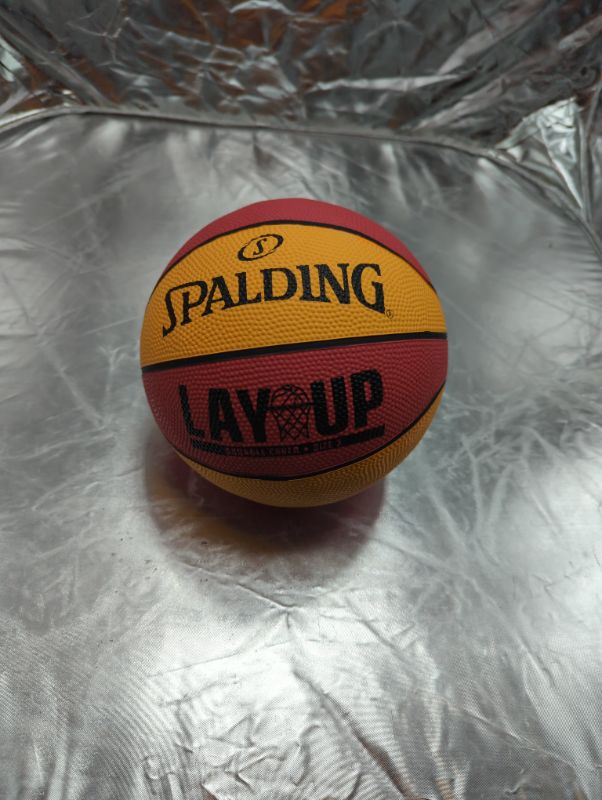 Photo 2 of Spalding Lay-Up Mini Outdoor Basketball 22" Red/Orange