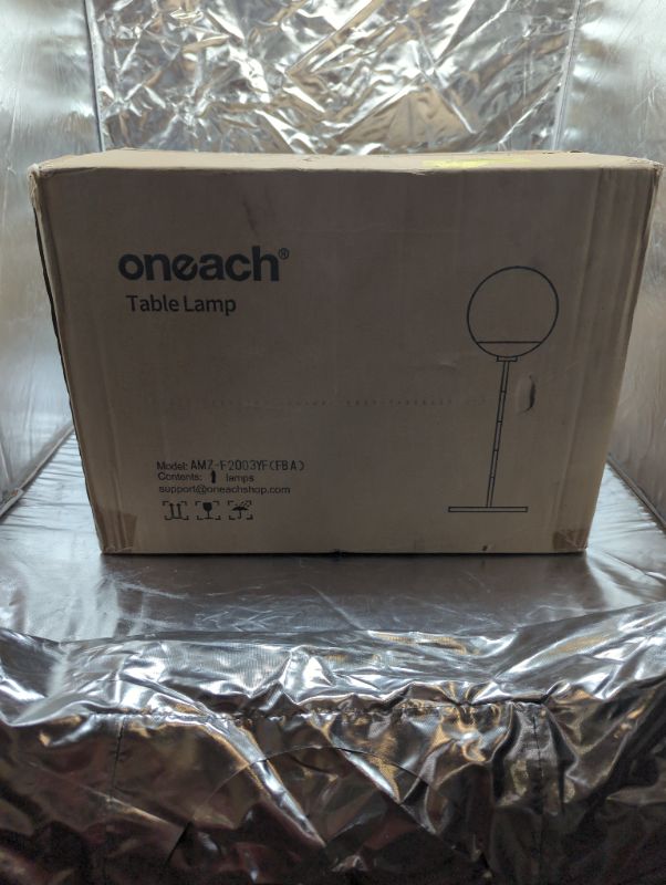 Photo 2 of Oneach LED Floor Lamp Remote Control Frosted Glass Globe Floor Lamp Mid Century Modern Standing Lamp for Living Rooms Bedrooms Offices Tall Pole Light with LED Bulb Included Antique Brass