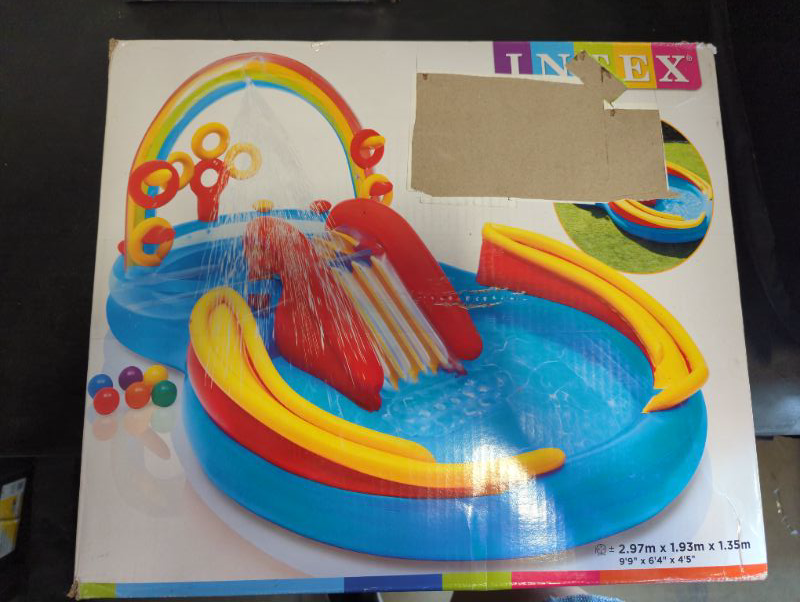 Photo 6 of Intex Rainbow Ring Inflatable Play Center, 117" X 76" X 53", For Ages 2+
