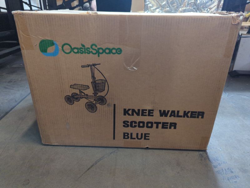 Photo 6 of OasisSpace All Terrain Knee Scooter , with 12 inches Air Filled Wheels 