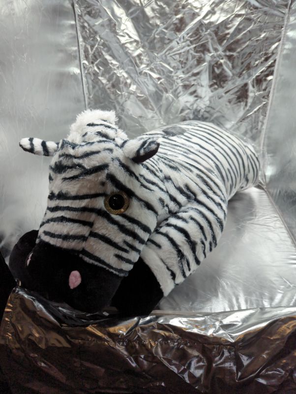 Photo 2 of IKASA Large Zebra Stuffed Animal Plush Toy,Giant Zebra Cute Jumbo Soft Toys,Huge Big Size Plushy Fluffy Fat Oversized Plushie,Gifts for Kids Girls Boy Girlfriend Children (30 inches, Black,White)
