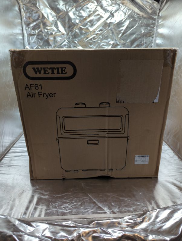 Photo 2 of WETIE Air Fryer, 7 QT Airfryer Oilless Cooker, 1400W Hot Air Fryers with Visible Window, Non-stick Basket, Temperature & Time Knob, Suitable for Families of 4 to 8, Black