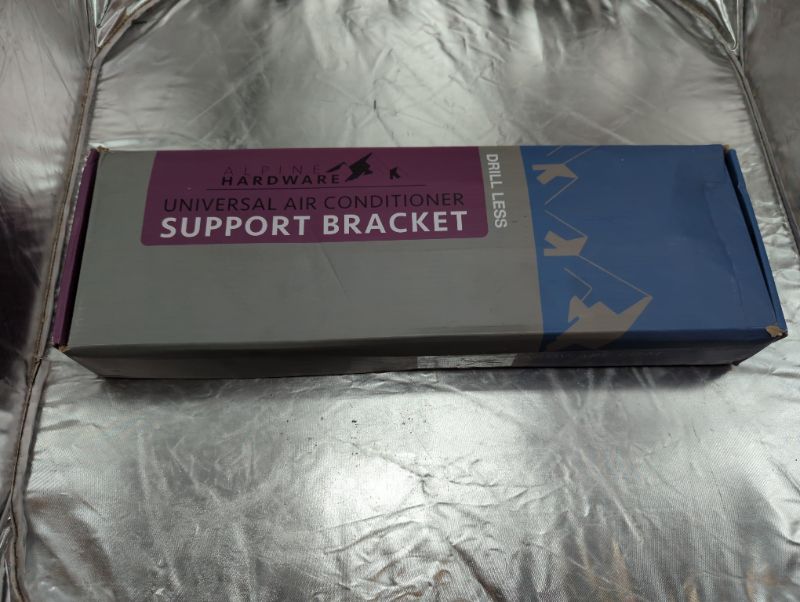 Photo 2 of ALPINE HARDWARE Premium Heat Pump Drillless Drill-Less Window Air Conditioner & Heat Pump Bracket - Window AC Support - Supports Air Conditioners Well Over 200 lbs. - No Drilling 2022 Model 1 DRILL-LESS