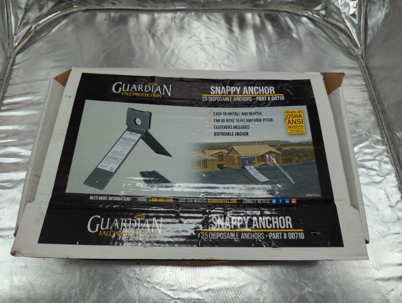 Photo 2 of Guardian 00710 Snappy Disposable Anchor For Any Pitch Roof with 25 Nails 25 Pack