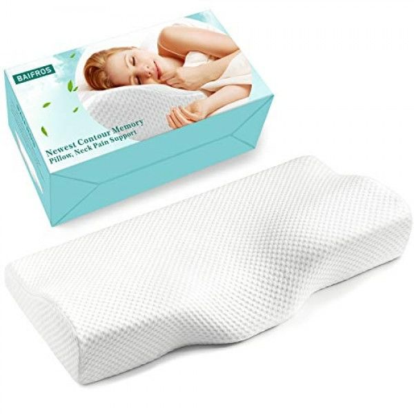 Photo 1 of Contour Memory Foam Pillow, BAIFROS Ergonomic Cervical Pillow for Neck Pain ��– Orthopedic Contour Pillow for Side Sleepers, Back and Stomach Sleepers, Bed Pillow for Sleeping - Posted 842 days ago
