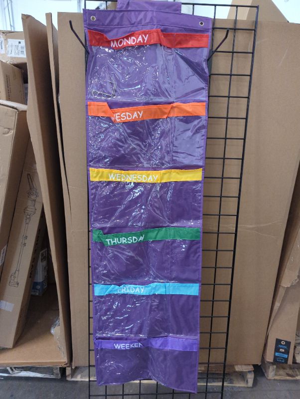 Photo 1 of Purple Foldable - Hanging Week Day Chart