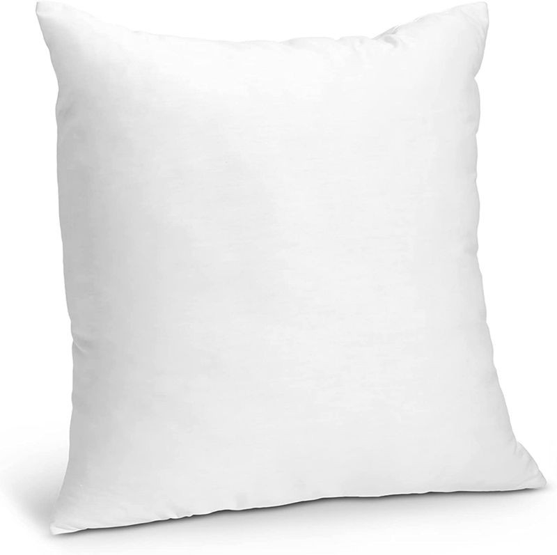 Photo 1 of Foamily Throw Pillows Insert - Single Pillow 24" x 24" Inches for Bed and Couch - 100% Machine Washable Cotton Pillow - Indoor Decorative Throw Pillows for Couch & Bed
