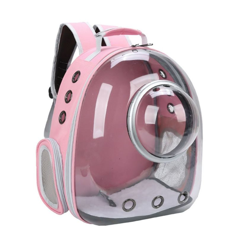 Photo 1 of Clear Bubble Cat Carrier Backpack Space Capsule Pet Carrier Daypack Breathable for Large Cats Small Dogs Carrying Bag
