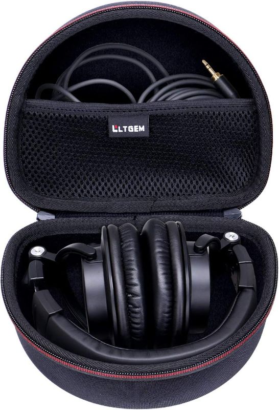 Photo 1 of LTGEM Storage Travel Protective Carrying Case for Audio-Technica ATH-M50X/M30x/M20X/M20xBT/M40x/M50xBT2/M60X/M70X/ATH-M50xSTS XLR Professional Studio Monitor Headphones(Black+Black)
