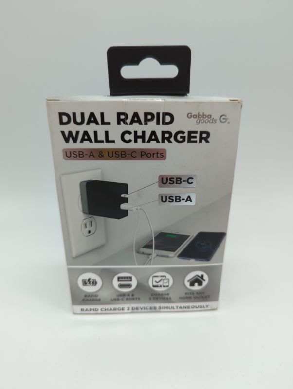 Photo 2 of Dual Rapid Wall Charger - USB-A & USB-C Ports