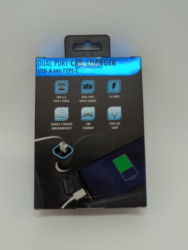 Photo 2 of Dual Port Car Charger - USB-A & Type-C