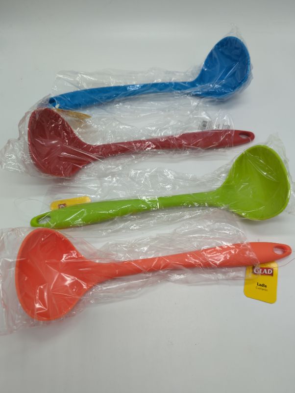 Photo 1 of 4 Pack - Glad Kitchen Ladle - Variety Colors