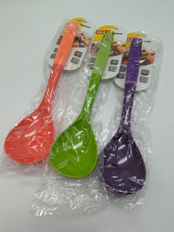 Photo 1 of 3 PCS - Variety Colors - Glad Kitchen Cooking Spoons