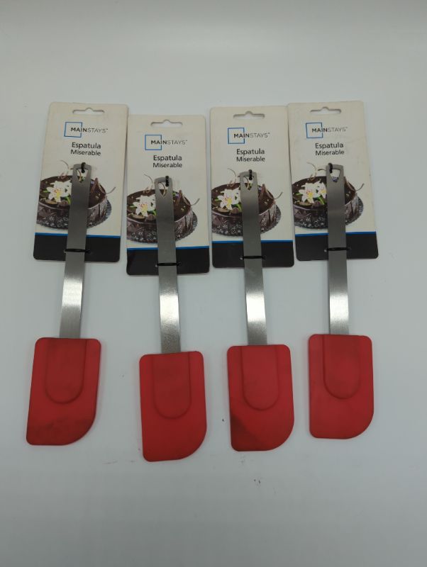 Photo 1 of 4 Pack Metal Handle Silicone Spatula
