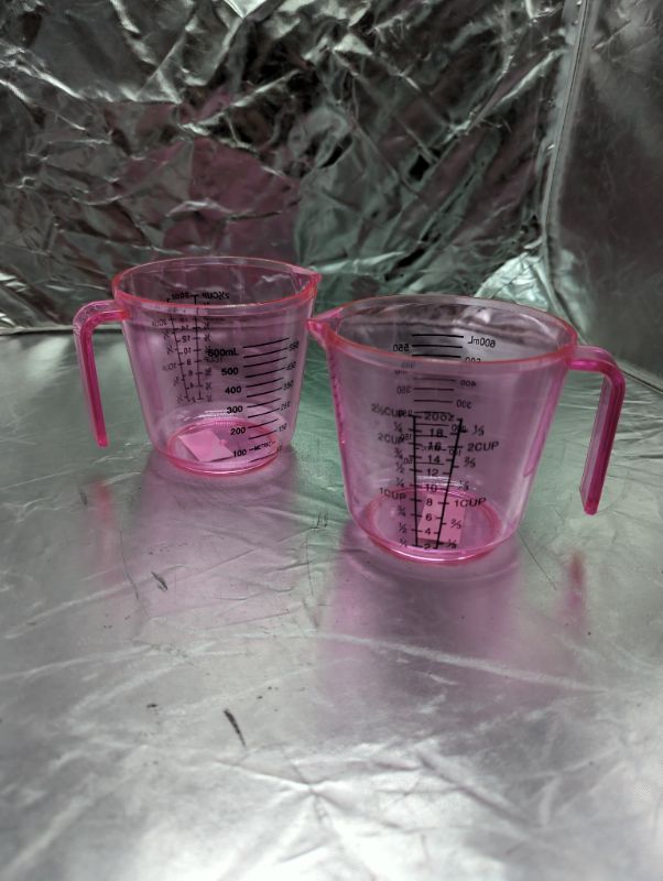 Photo 1 of 2 Pack - Clear Pink, 2.5C Measuring Cups