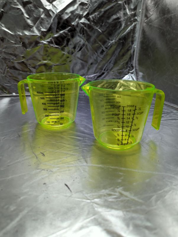 Photo 1 of 2 Pack - Clear Green, 2.5C Measuring Cups