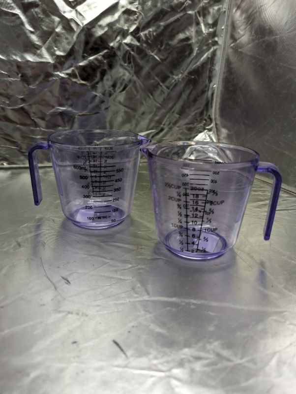 Photo 1 of 2 Pack - Clear Purple, 2.5C Measuring Cups