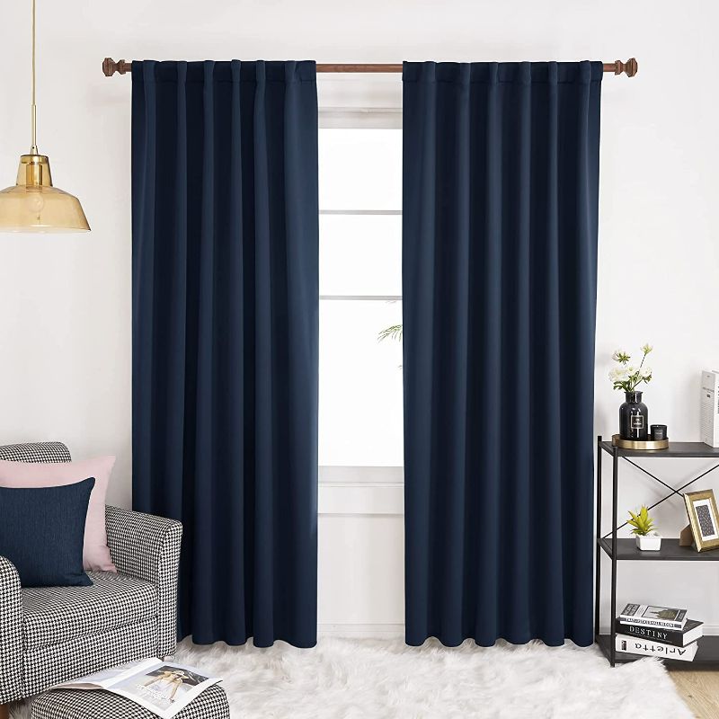 Photo 1 of Lichtenberg - 2 Pack - Single Panels (54x84") - Navy Curtains