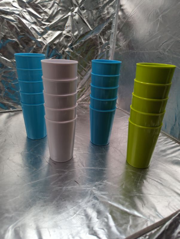 Photo 1 of 20 Pack - GLAD - 14oz Tumbler/Cups - Variety Colors