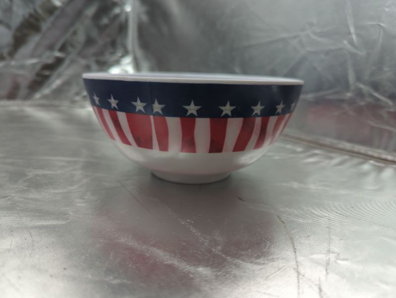 Photo 2 of GLAD - Round Plastic Bowls 6" - 13 Pack - Red, White, & Blue