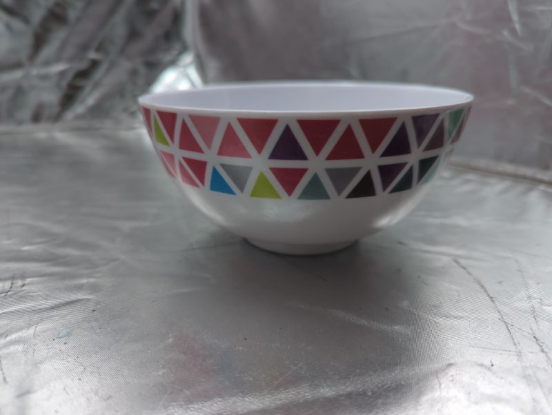 Photo 2 of GLAD - Plastic Circle Bowls 6" - 17 Pack - Geometric Colorful Design