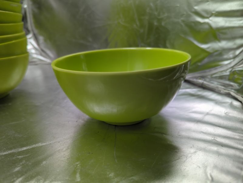 Photo 2 of GLAD - Plastic Circle Bowls 6" - 19 Pack - Green