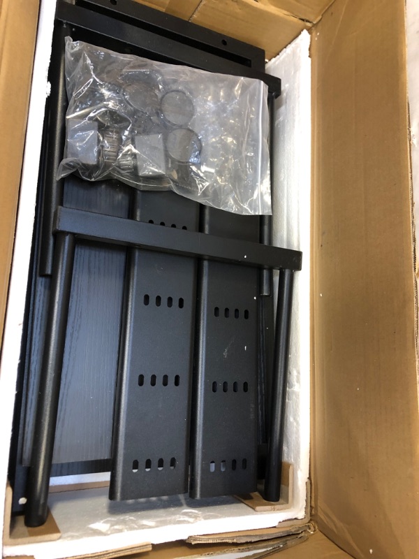 Photo 1 of 3 TIER COMPUTER TOWER STAND WITH STORAGE BLACK