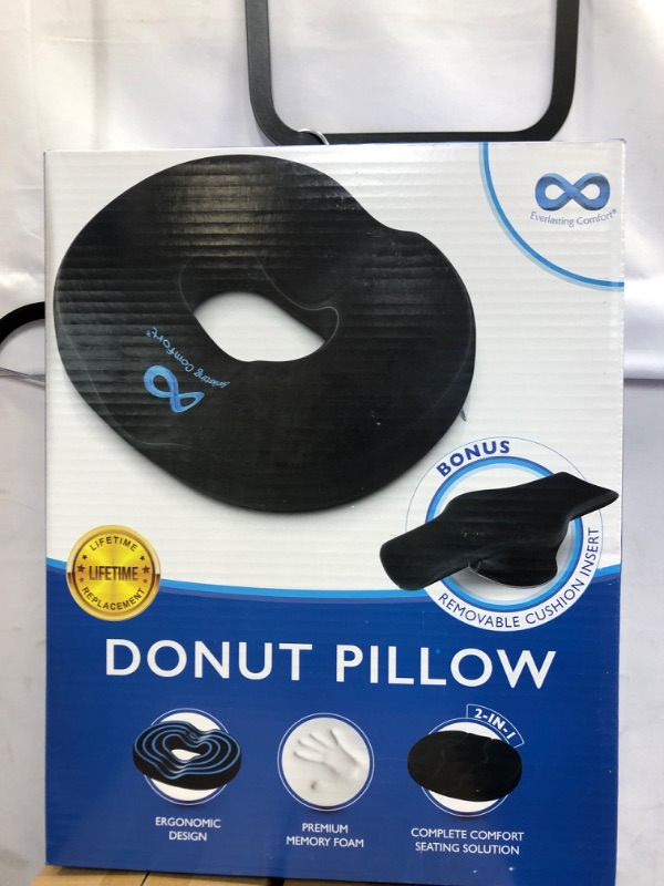 Photo 1 of Everlasting Comfort Donut Cushion - Donut Pillow for Tailbone Pain, Hemorrhoids, Postpartum, Sitting